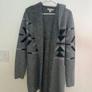 Toad&Co Gray and Black Patterned Cardigan
